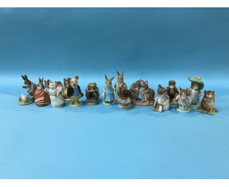 Sixteen Beswick Beatrix Potter figures