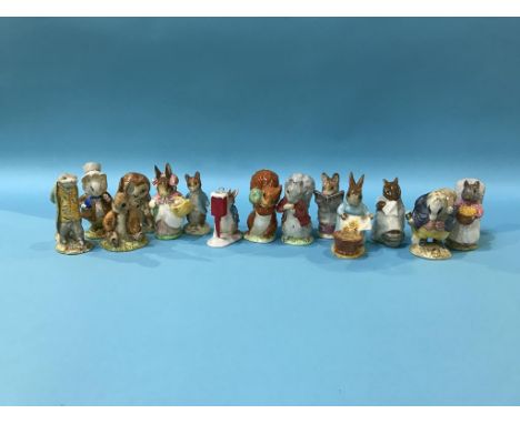 Thirteen Beswick Beatrix Potter figures and one other