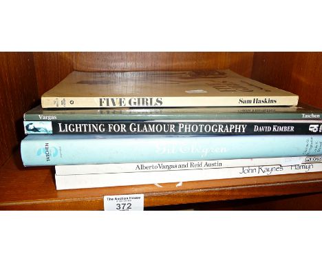 Five vintage books on erotica and nude photography