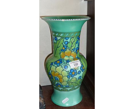 Art Deco Charlotte Rhead baluster vase for Crown Ducal, 12" tall