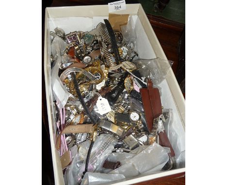 Large quantity of vintage wrist watches and parts