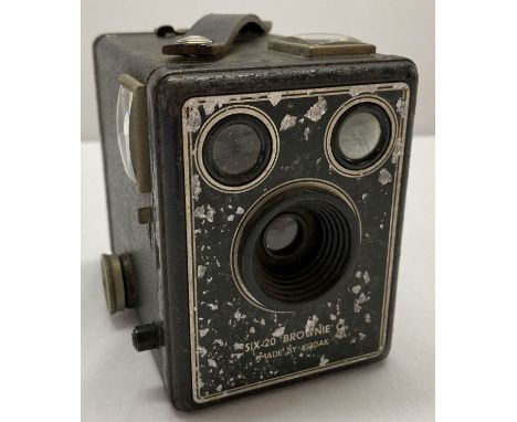 A vintage Six-20 Brownie camera by Kodak. Produced during the war until 1957.  