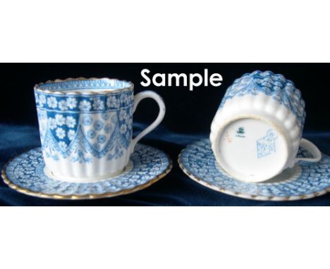 Victorian Copeland Spode fifteen-piece coffee service.