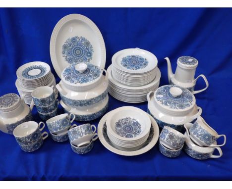 A LARGE PONTESA TEA, COFFEE AND DINNER SERVICE made in Spain in the Castillian Collection, C.1970s
