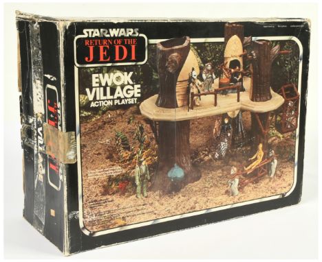 Palitoy Star Wars vintage Return of the Jedi Ewok Village play set, Good, complete, within Fair Plus to Good opened box.&nbsp