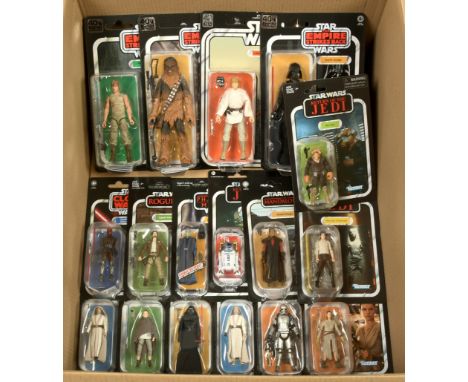 Hasbro Star Wars Vintage collection and 40th Anniversary figures x 17 including Chewbacca, Luke Skywalker, Darth Vader, Darth
