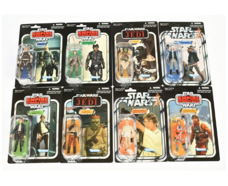 Hasbro Vintage Star Wars 3 3/4" figures x seven. Lot includes VC56 Kithaba (Skiff Guard), VC44 Luke Skywalker (Dagobah Landin