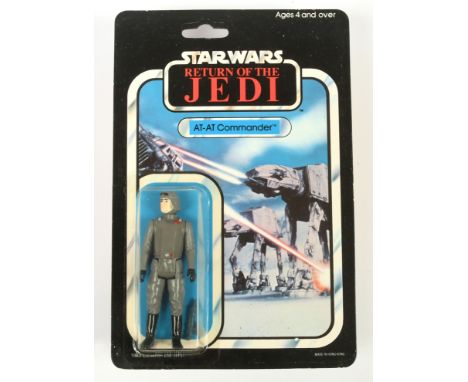 Palitoy Star Wars vintage Return of the Jedi AT-AT Commander 3 3/4" figure, Mint, within Excellent (yellowed) bubble, upon Ex
