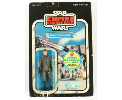 Kenner Star Wars vintage The Empire Strikes Back AT-AT Commander 3 3/4" figure, Near Mint, within Excellent (yellow) bubble, 