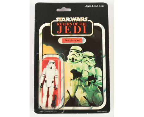 Palitoy Star Wars vintage Return of the Jedi Stormtrooper 3 3/4" figure, Near Mint, within Near Mint bubble, upon Near Mint p