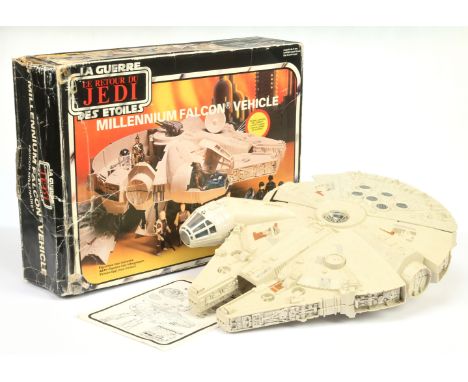 Palitoy Star Wars vintage Return of the Jedi Millennium Falcon, Good, incomplete (Missing ball and arm, radar dish, 1 x door 