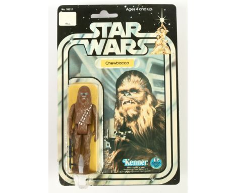 Kenner Star Wars vintage Chewbacca 3 3/4" figure, Mint complete, within Good Plus (light crush to stem), upon Good (POP REMOV