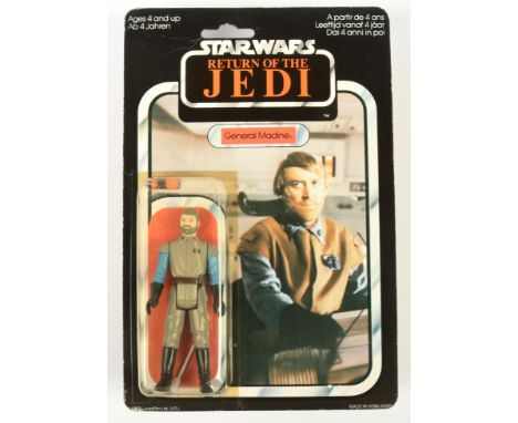 Palitoy Star Wars vintage Return of the Jedi General Madine 3 3/4" figure, Mint, within Good Plus (yellowed and slight dents)