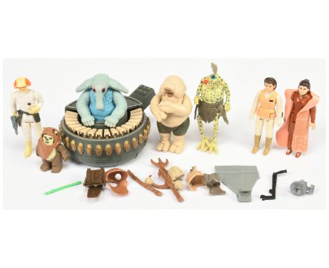 Kenner Star Wars vintage loose 3 3/4" figures x 6 includes Sy Snootles and the Rebo Band, Princess Leia (Hoth outfit), Prince