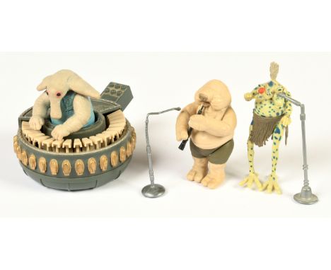 Kenner Star Wars vintage Sy Snootles &amp; Rebo Band 3 3/4" figure set, all Good complete (3)