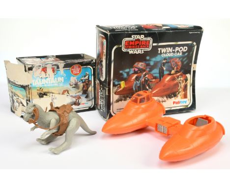 Palitoy Star wars vintage Cloud Car, Near Mint (missing one canopy), within Good opened box. Palitoy Star wars vintage Taunta