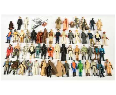 Kenner Star Wars vintage 3 3/4" figures x 56 including Luke Skywalker, Boba Fett, Darth Vader, Stormtrooper, Greedo, Cloud Ca