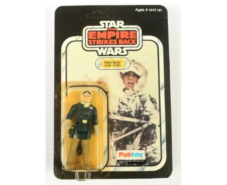 Palitoy Star Wars vintage The Empire Strikes back Han Solo Hoth 3 3/4" figure, Near Mint, within Excellent (yellow) bubble, u