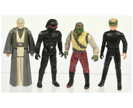 Kenner Star Wars vintage loose 3 3/4" figures x 4 includes Anakin Skywalker, Imperial Gunner, Luke Skywalker, Barada, all gen