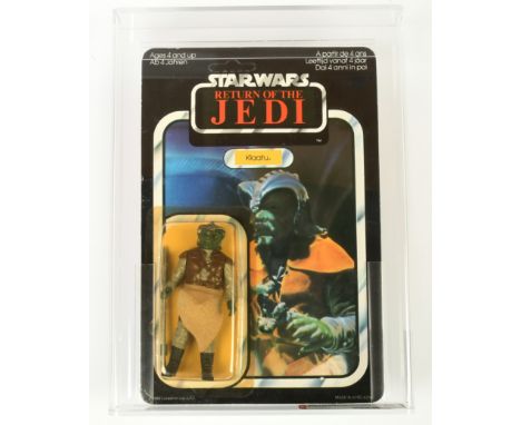 Palitoy Star Wars vintage The Return of the Jedi Klaatu 3 3/4" figure, AFA Graded 80 Y-NM, Card 75 Bubble 85 Figure 85, upon 