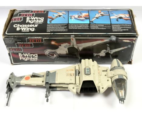 Palitoy Star Wars vintage Tri-logo B-Wing Fighter, Good to Good Plus, complete, within Fair opened box.&nbsp;