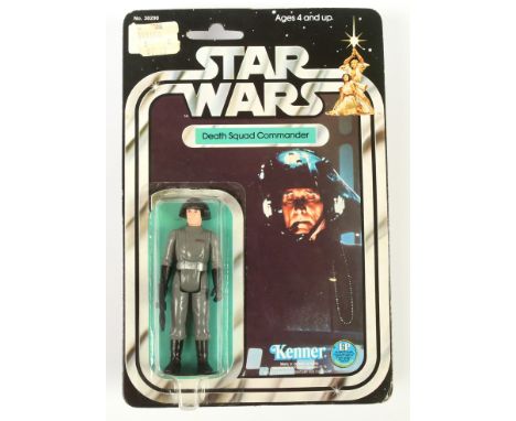 Kenner Star Wars vintage Death Squad Commander 3 3/4" figure, Mint complete, within Fair (split to top) bubble, upon Excellen
