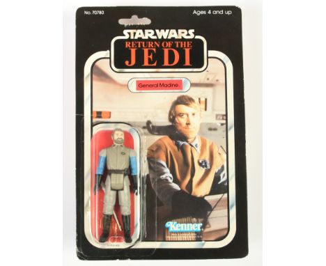 Kenner Star Wars vintage Return of the Jedi General Madine 3 3/4" figure, Near Mint, within Near Mint bubble, upon Good (crea