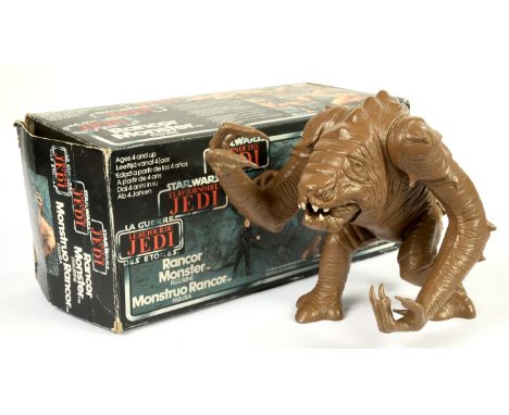 Palitoy Star Wars vintage Return of the Jedi Tri-logo Rancor Monster, Good Plus to Excellent, within Good opened box, include