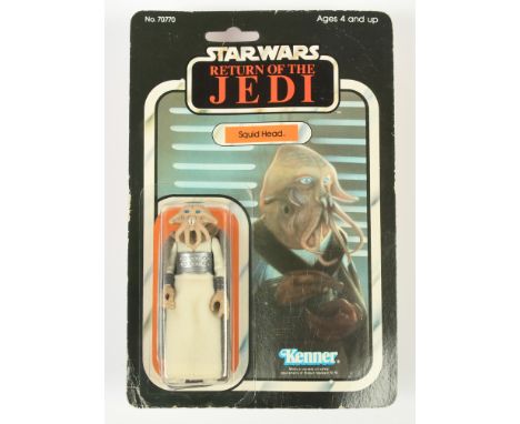 Kenner Star Wars vintage Return of the Jedi C-3PO removable limbs 3 3/4" figure, Near Mint, within Good (dented) bubble, upon