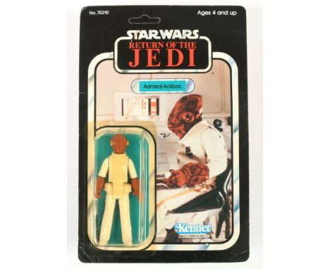 Kenner Star Wars vintage Return of the Jedi Admiral Ackbar 3 3/4" figure, Near Mint, within Good Plus (slight dents and yello