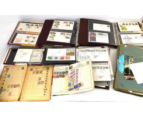 Four folders containing various first day covers including wildlife, military, etc, dating from late 1970s and early 1980s, a