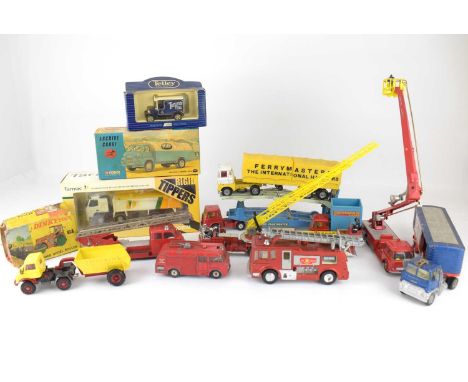 Various Corgi, Dinky and other diecast vehicles to include Dinky Aveling-Barford Diesel Roller no. 2379, partially boxed, a b