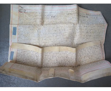 Deed of Release from Mr Peter Wright and Mr William Pitt to Mr Charles John Drew - Large document in manuscript written on ve