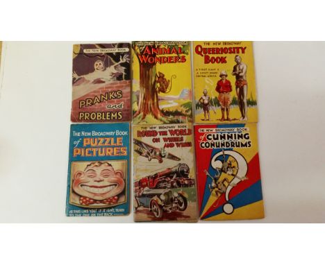 THOMSON, printed pocket booklets, inc. The New Broadway Book (8), Pranks &amp; Problems, Animal Wonders (2), Queeriosity Book