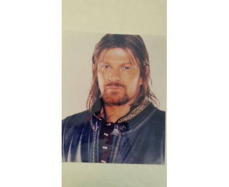 CINEMA, signed colour photo by Sean Bean, h/s in character as Boromir from Lord of the Rings, with CoA from vendor, EX