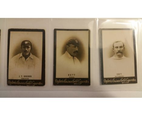 OGDENS, Guinea Gold (cricketers), Base M, p/b, slight scuffing to black edges, trimmed (1), FR to VG, 50