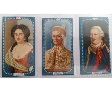 MIXED, selection, inc. complete (16), Lea Miniatures (gold &amp; blue borders), Hill Crystal Palace (varnish), Timperley Type
