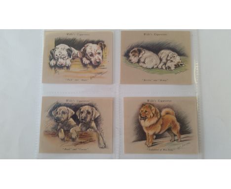 WILLS, Puppies, complete, large, extremely rare especially as a set, some light staining to a few backs, VG to EX, 40