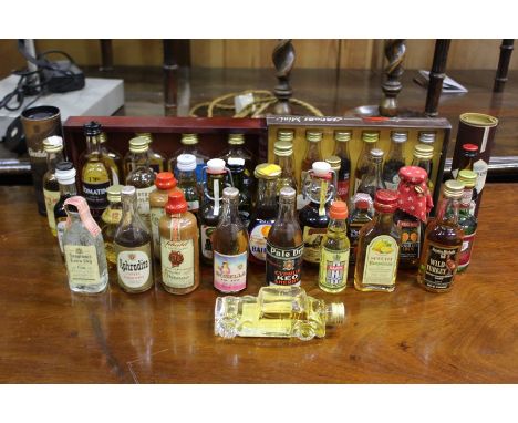 Collection of alcohol miniatures, to include scotch whisky by Mortlach, Ben Alder, Springbank, Balblair, etc. (qty)