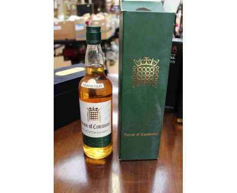 House Of Commons No1 12 year old Scotch whisky signed 'Best Wishes Tony Blair', 1997