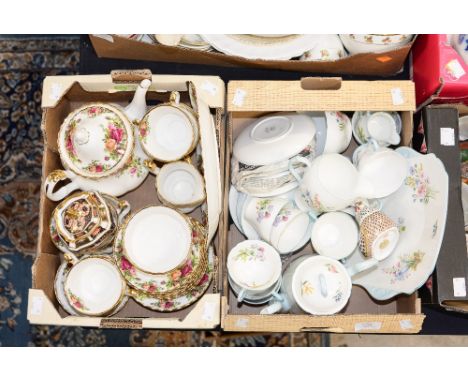 A part Royal Albert "Old Country Roses" tea set comprising of teapot, six teacups, sugar bowl, six saucers, six side plates, 