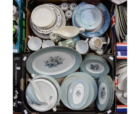 Royal Worcester 'Woodland' part dinner-ware, with a box of Wedgwood (2 boxes)