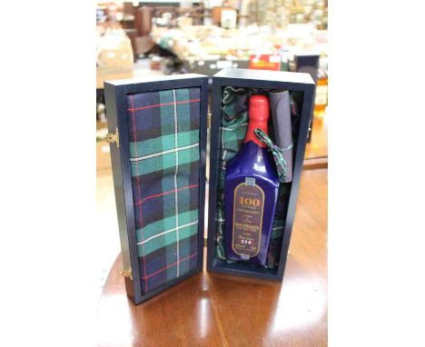 MacPhails 1995 100 years Centenary whisky, bottle 338, in ceramic decanter and wooden case, with certificate, Gordon and MacP