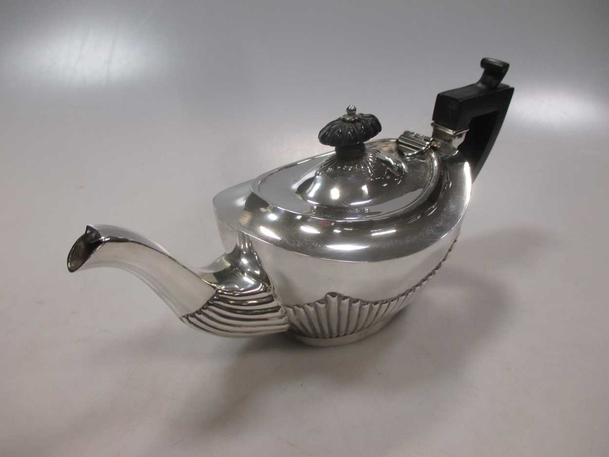 A silver bachelor teapot, Chester hallmark, 20th century in Cheffins