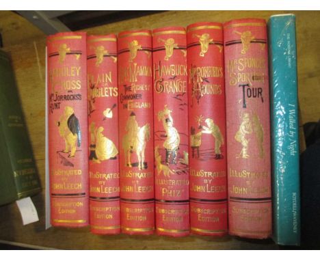 Sport and travel books. Surtees (R S) Works, subscription edition, 6 vols. coloured plates, early to mid 20th century edition