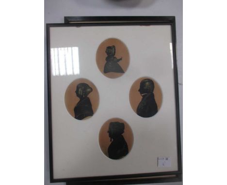 A watercolour miniature portrait of young lady in Victorian costume, an oval drawing of 'Eliza Peck aged 17', (discoloured), 