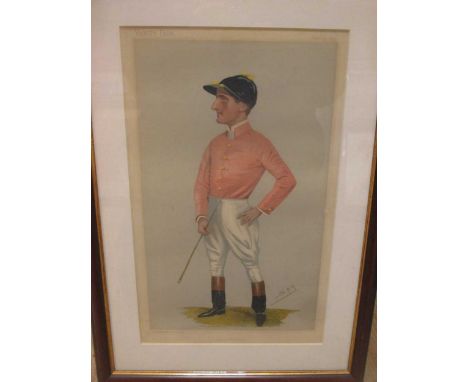 A collection of 14 framed Vanity Fair Jockey lithograph prints, including 7 after Spy (Sir Leslie Ward) (14)