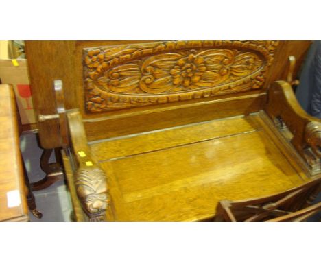 Oak monks bench