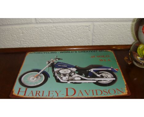 Painted sign Harley Davidson 