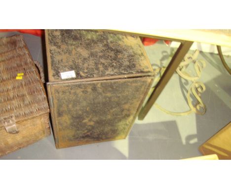 Vintage tin trunk
